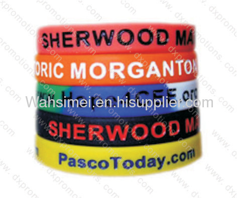Hot sale personalized printed silicone wristband for promotional gift