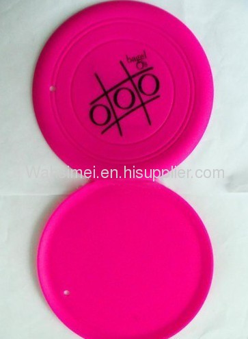 Customized logo printing silicone flying frisbee