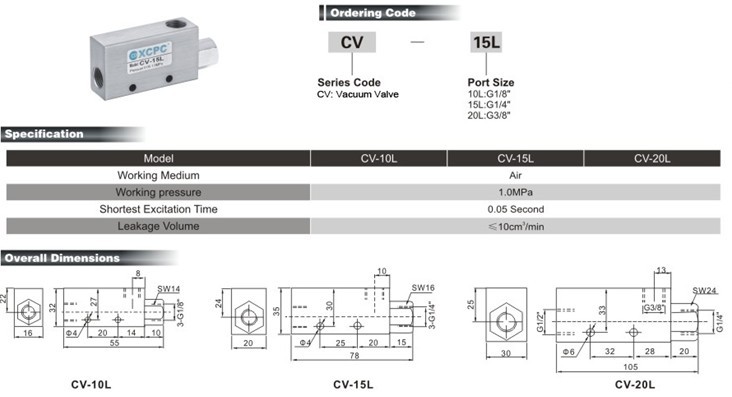 CV series Vacuum Valve