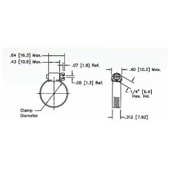 High QualityAmerican Type Hose Clamp 