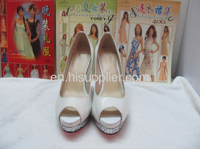 ladies white high heel dress shoes