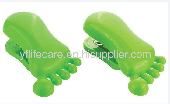 foot shaped platic mini stapler 