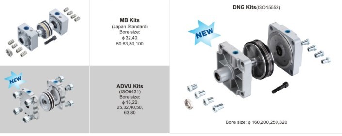 SMC type Pneumatic Cylinder Assembly Kits(MB series)