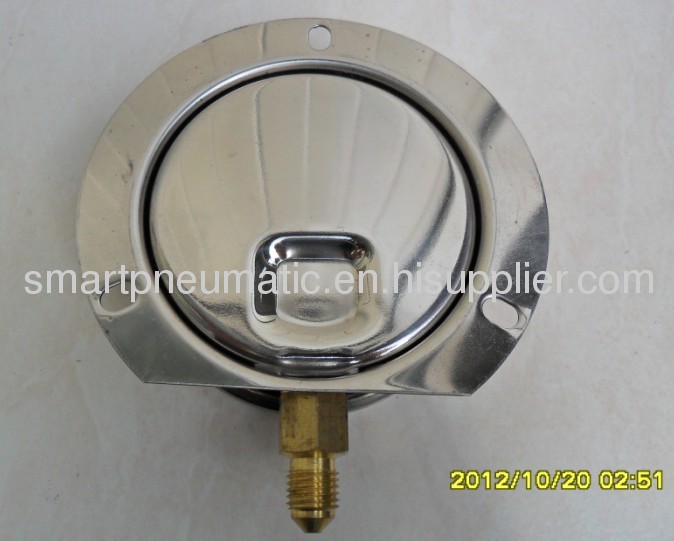 Stainless Steel Pressure Gauge 63MM,Bottom connection,can with Crimped Bezel