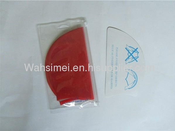 Super flexible swimming silicone cap