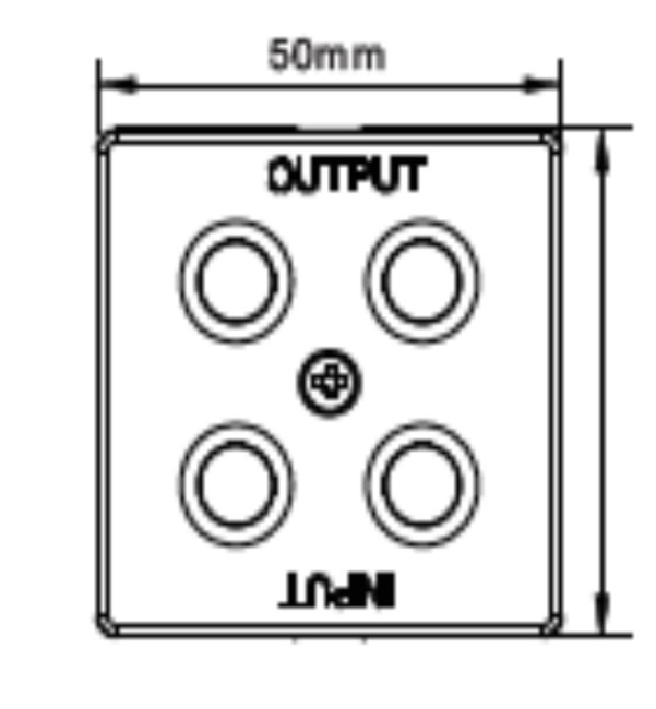 3*1.2watts Square LED Cabinet Light