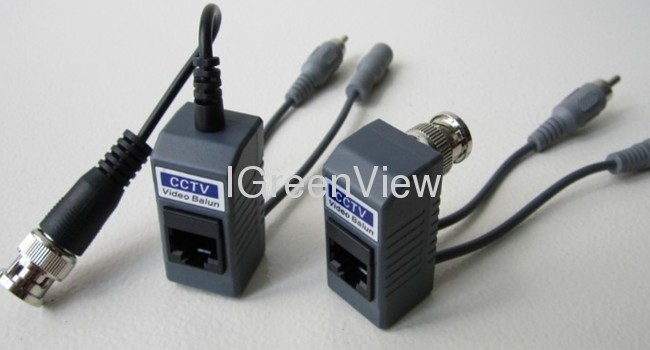 1 Channel Passive CCTV Camera UTP Video Balun With Audio