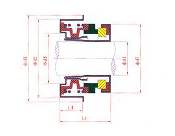 auto cooling pump seal engine seal 16mm