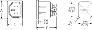 SR Series (15 & 20 Amp) AC Connectors