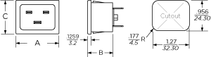 SR Series (15 & 20 Amp) AC Connectors