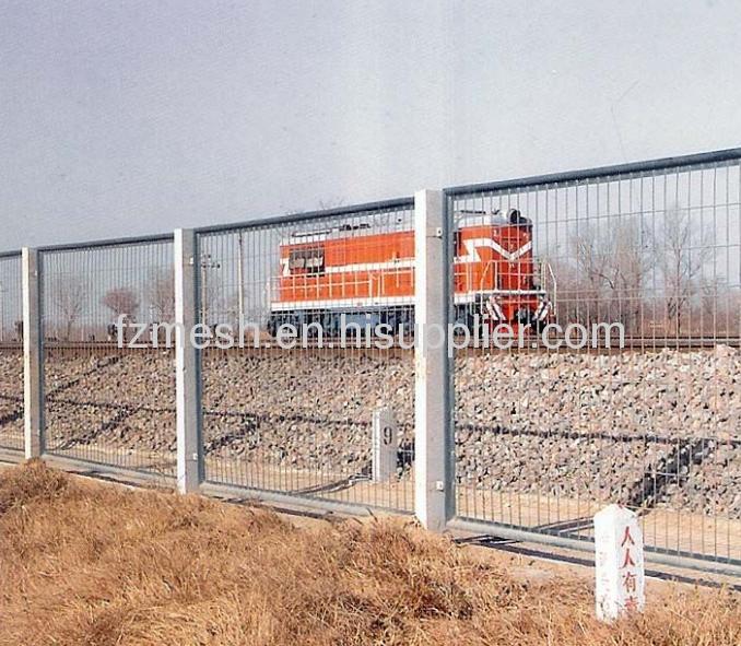 Railway wire mesh fence