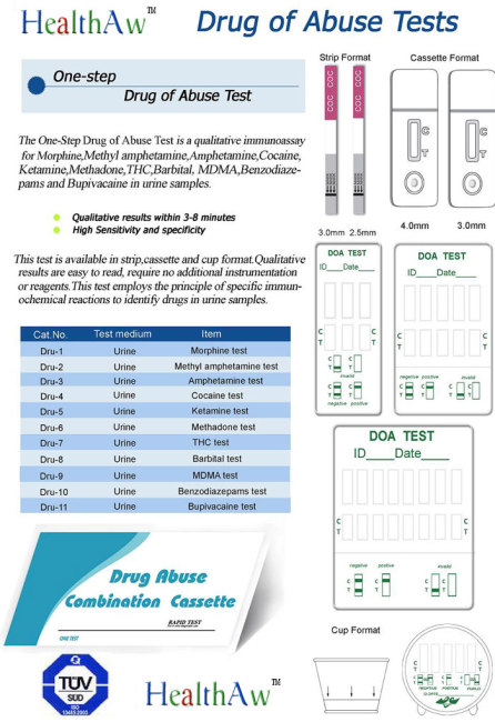 Rapid Drug of Abuse Test / Drug Test / DOA Test