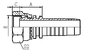 22112BSP FEMALE MULTISEAL HYDRAULIC HOSE PIPE FITTING 