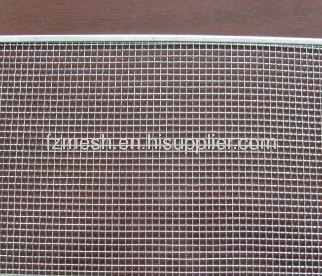 Crimped metal wire mesh plate