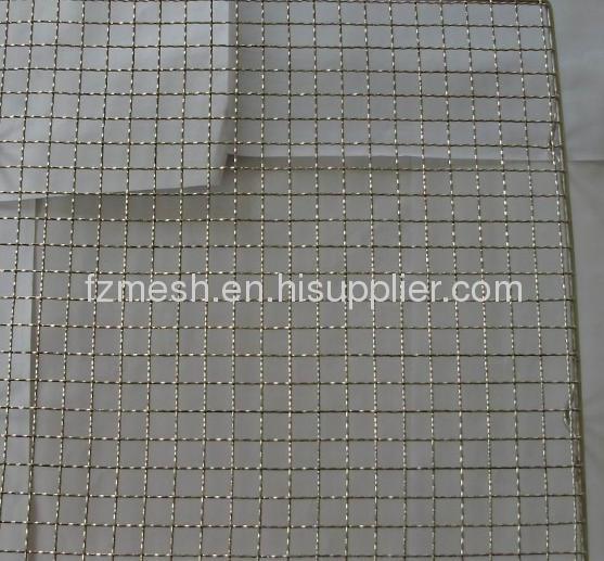 Crimped metal wire mesh plate