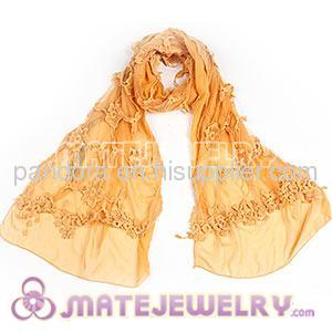 Peony Silk Scarves 170×50cm Long Oblong Silk Scarves Wholesale
