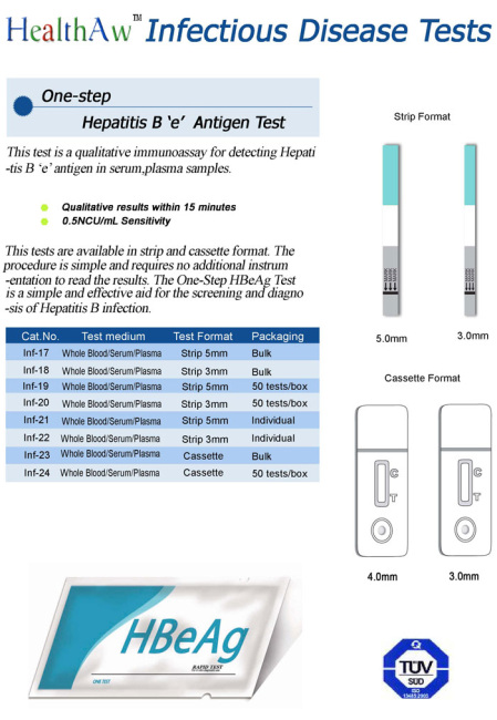 One Step HBeAg Rapid Test Kits