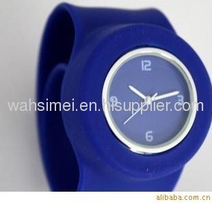 Colourful silicone slap watch for children