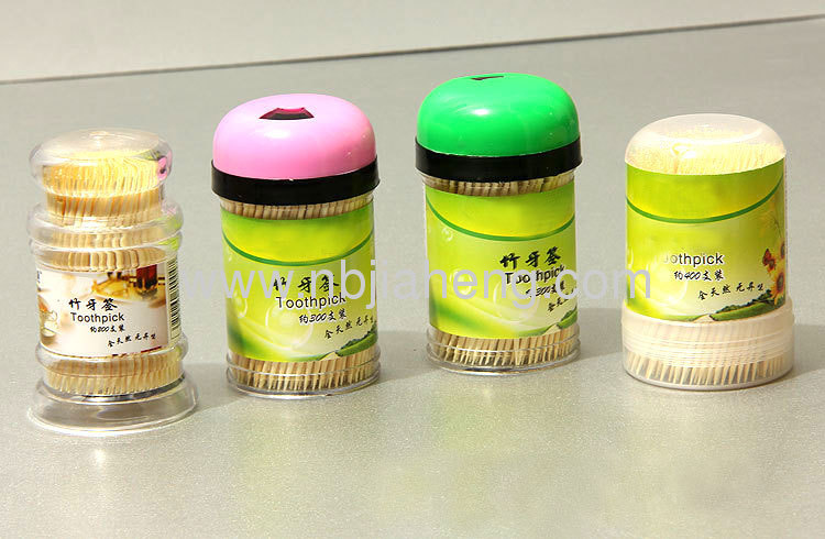 Wholesale Nautral Bamboo Toothpicks Set Toothpicks For Traveling 6.5CM
