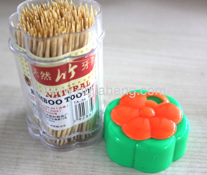 Wholesale Nontoxic Nautral Bamboo Toothpicks Set For Traveling 6.5CM