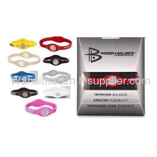 Silicone Energy Bracelet with hologram stickers 