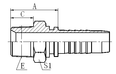 15612 NPT MALE HYDRAULIC HOSE FITTING PIPE FITTING COUPLING