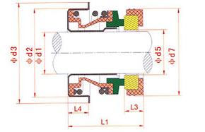 automobile cooling water pump seal engine seal 16mm