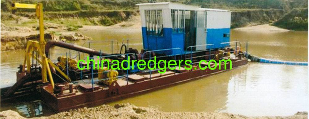 Cutter head suction dredging boat 