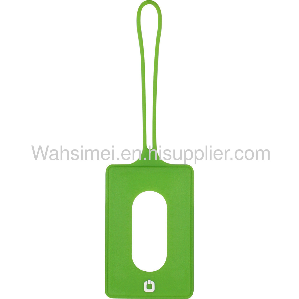 Soft silicon luggage tag with name card 