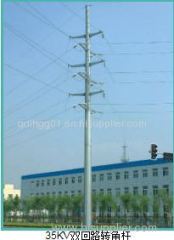 35kv double circuit pole