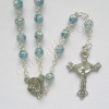 rose plastic rosary prayer beads