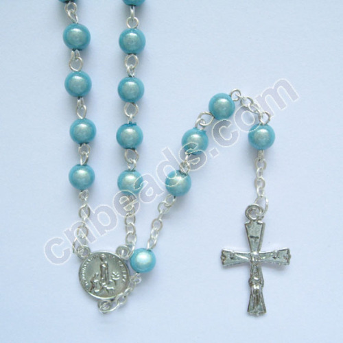 miracle acrylic pray rosary necklace