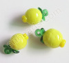 handmade lemmon glass charms mini fruit pendants