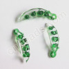 handmade lampwork glass pea charms