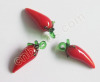 handmade lampwork glass pepper glass charms