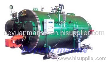 Marine horizontal oil-fired boiler