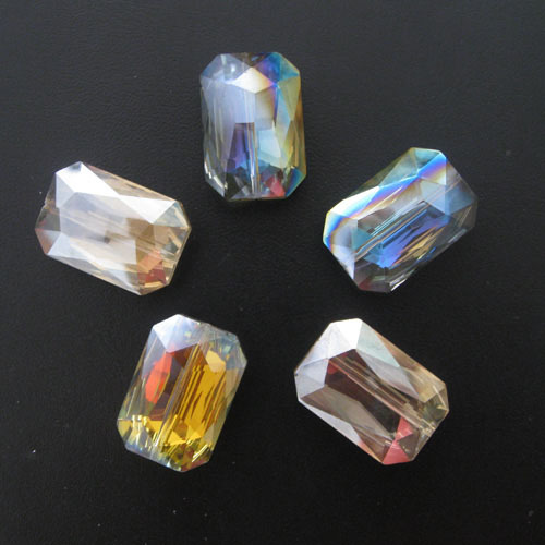 rectangle Chinese cut crystal beads