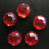 flat round Chinese cut crystal beads