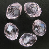 oval faceted Chinese cut crystal beads
