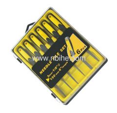 6Pcs Needle File Set Jewelers Watchmaker Metal Filing Tools