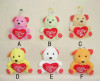 Valentine mini teddy bear with red heart