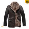 Men's Hand Braided Sheepskin Lamb Fur Lined Coat