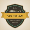 Custom shield shape products labels with custom company logo or name for your privacy products