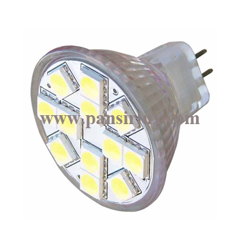 High quality High lumen lens 12SMD 5050 MR11 LED Spotlight bulb light Description