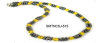 black magnetic bead matches the plastic beads magnetic necklace