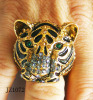 JZ1072 Leopard Shape Zinc Alloy Rings