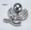 Z4003 Flower Shape Zinc Alloy Brooches