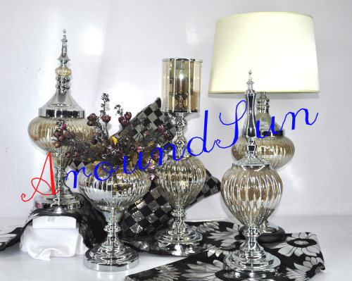 glass craft / storage jar / home decoration / vase