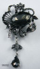 Z4032 Flower Shape Zinc Alloy Brooches