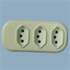 BRAZIL POWER STRIP WITH uc APPROVAL,10A 250V,pp or PC material